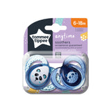 Tommee Tippee Anytime Πιπίλες Σιλικόνης 6-18m Μπλε 2 Τεμάχια (43336402)