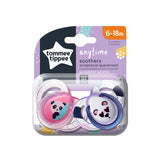 Tommee Tippee Anytime Πιπίλες Σιλικόνης 6-18m Ροζ 2 Τεμάχια (43336402)
