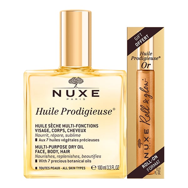 Nuxe Promo Prodigieuse Ξηρό Λάδι Ενυδάτωσης 100ml + Δώρο Huile Prodigieuse Or Roll On 8ml