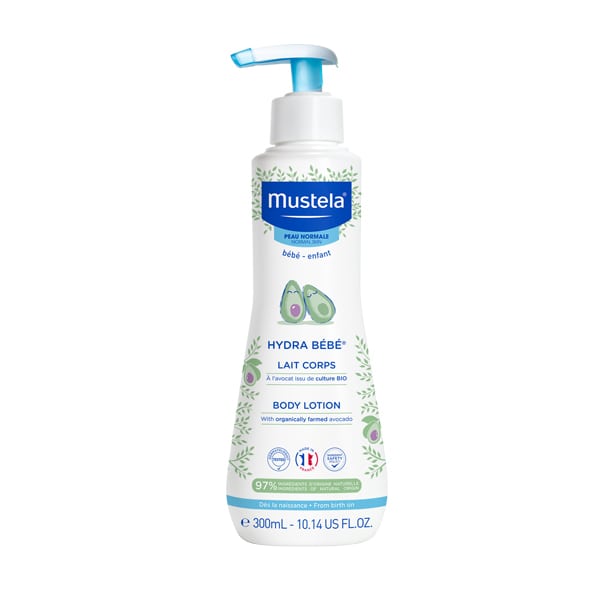 Mustela Hydra Bébé Κρέμα Ενυδάτωσης Σώματος Με Βιολογικό Αβοκάντο - Κανονικό Δέρμα 300mL