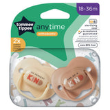Tommee Tippee Anytime Ορθοδοντικές Πιπίλες Σιλικόνης 18-36Μηνών 2τμχ Unisex