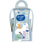 Mustela Hey Baby Kit Gentle Cleansing Gel 500ml & Cleansing Wipes 60 Τεμάχια & Vitamin Barrier Cream 100ml