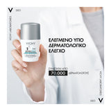 Vichy Invisible Resist 72H Roll-On Αποσμητικό Κατά Των Σημαδιών 50ml