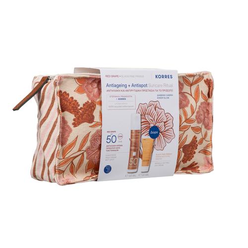 Korres Κόκκινο Σταφύλι Αντηλιακή Κρέμα Προσώπου με Διάφανη Λάμψη SPF50 50ml & Δώρο Black Pine Primus Κρέμα Ημέρας 20ml