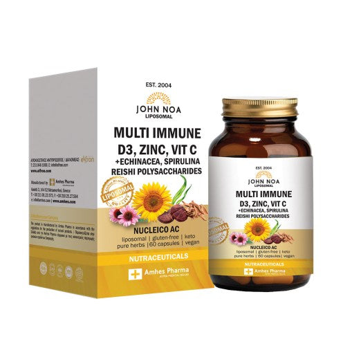 JOHN NOA Multi Immune D3, Zinc, Vitamin C Λιποσωμιακό 60 caps