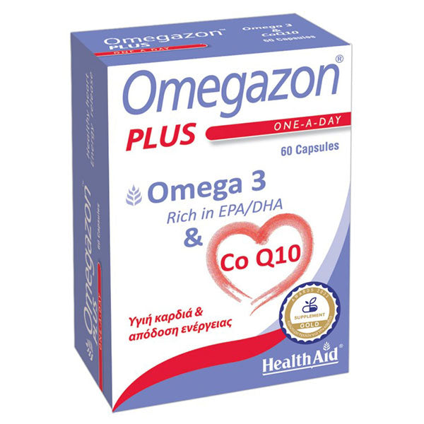 Health Aid Omegazon Plus Omega-3 & Co-Q10 30mg 60 Κάψουλες