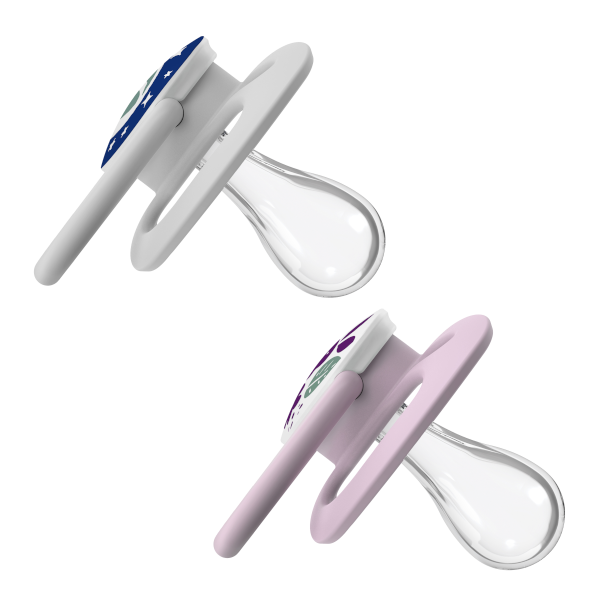 Dr Brown's Advantage Night Σιλικόνης για Κορίτσι 6-18m 2τμχ