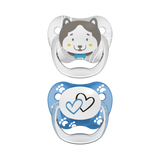 Dr Brown's Prevent Πιπίλα Σιλικόνης Αρκούδος- Καρδιές 6-18 μηνών 2τμχ