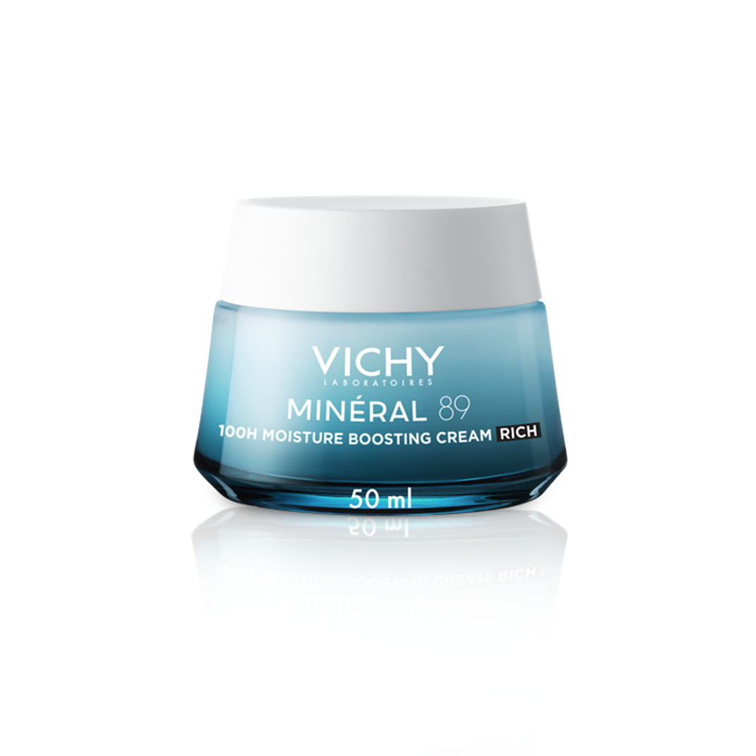 Vichy Mineral 89 100h Moisture Boosting Cream Rich Ενυδατική Κρέμα Με Πλούσια Ύφη 50ml