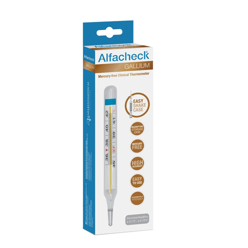 Alfacheck Gallium Κλινικό Θερμόμετρο Χωρίς Υδράργυρο