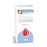 Alfashield Alfa-Pad Calcium Alginate Dressing 2g - Στείρα απορροφητική επίδεση αιμόστασης σε συσκευασία κουτιού