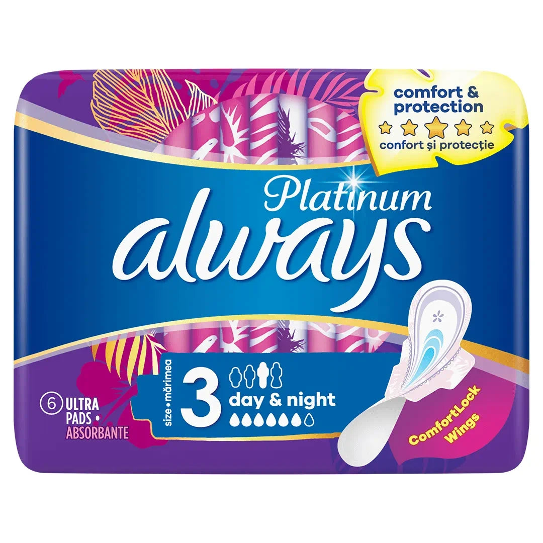 Always Platinum Day & Night Σερβιέτες 6 τεμάχια