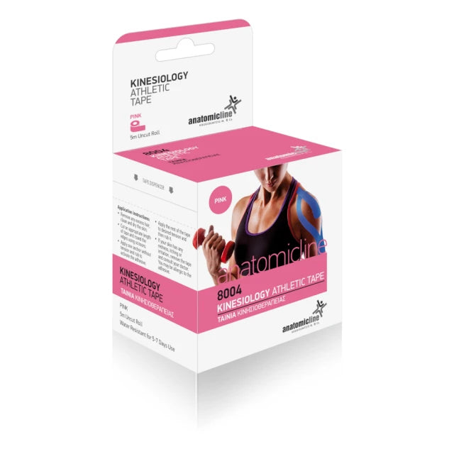 Anatomicline Kinesiology Athletic Tape Ροζ Ταινία Κινησιοθεραπείας 5m