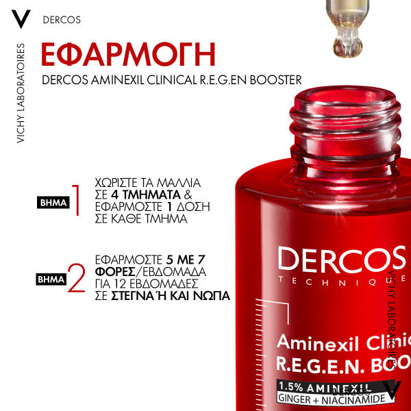 Vichy Dercos Aminexil Clinical R.E.G.E.N. Booster Ορός Κατά Της Τριχόπτωσης 90ml
