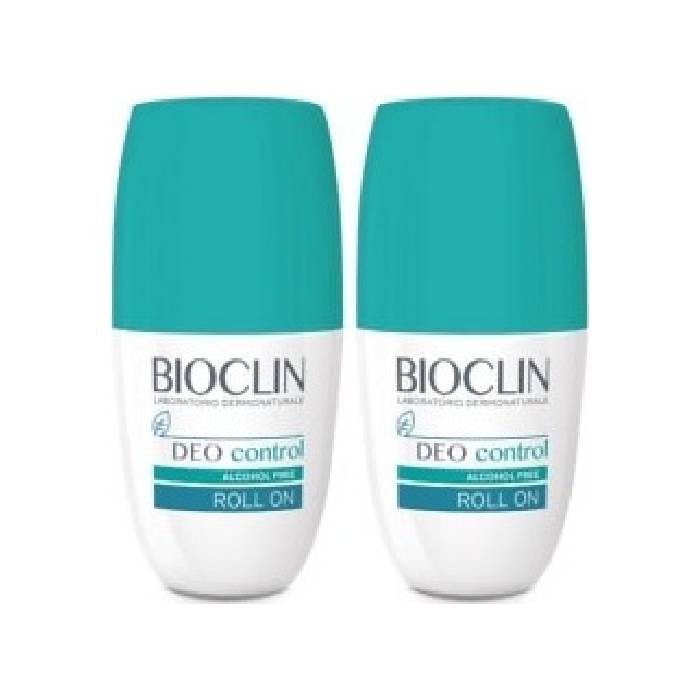 Bioclin Deo Control Roll On 1+1 Δώρο αποσμητικό χωρίς αλκοόλ