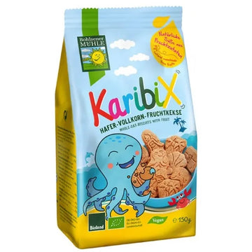 Bohlsener Mühle Karibix Μπισκότα Ολικής με Φρούτα 150g Βιολογικά Vegan