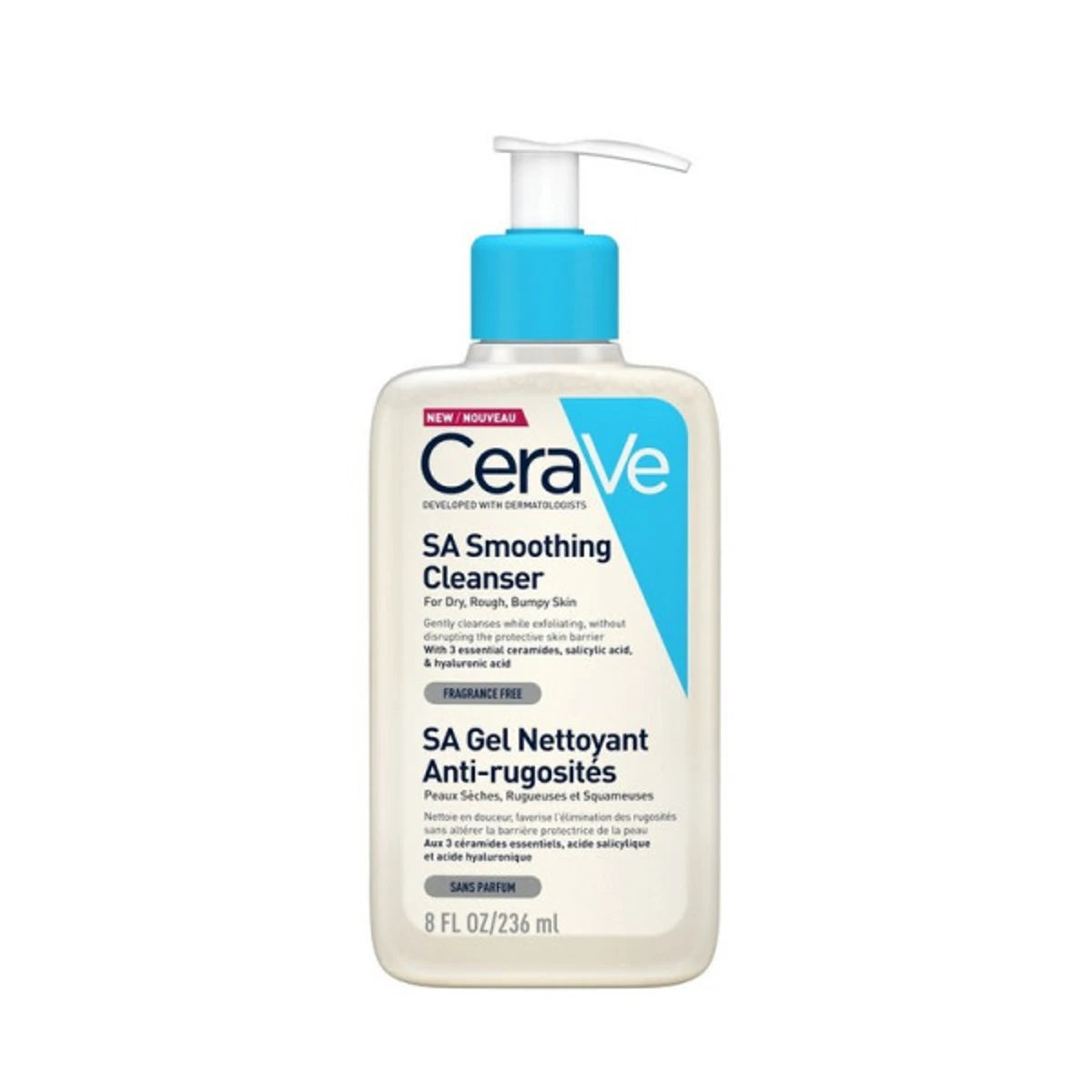 CeraVe SA Smoothing Cleanser 236ml – Καθαριστικό Gel για ξηρό και τραχύ δέρμα