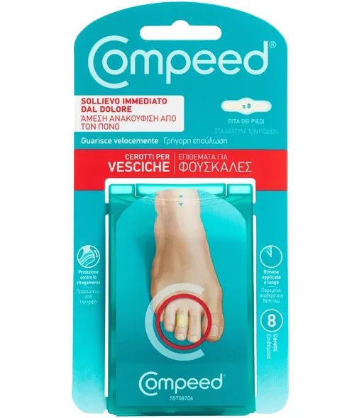 Compeed Επιθέματα για Φουσκάλες στα Δάχτυλα των Ποδιών 8 Τεμάχια
