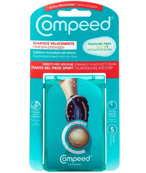 Compeed Επιθέματα για Φουσκάλες Sport Κάτω από το Πέλμα 5 Τεμάχια