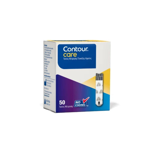 Contour Care Ταινίες Μέτρησης Γλυκόζης Αίματος 50 τεμάχια