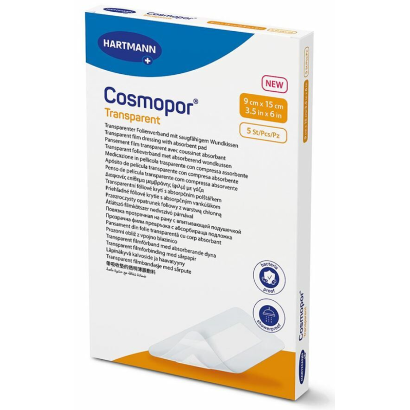 Επιθέματα Hartmann Cosmopor Transparent 9x15cm 5τμχ