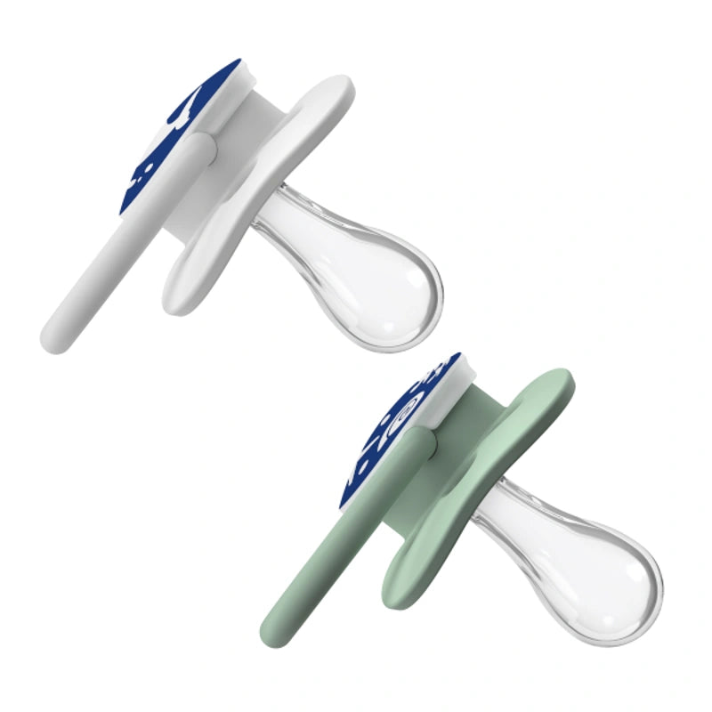 Dr Brown's Advantage Πιθανάκια Ορθοδοντικά Σιλικόνης Sea Blue Πλευρική Όψη