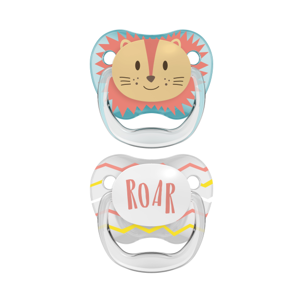 Dr Brown's PreVent Πιθανάκια Ορθοδοντικά Σιλικόνης Lion 2 τεμάχια