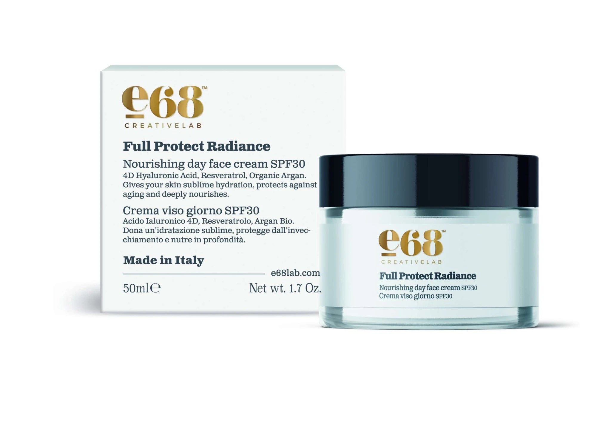 E68 Full Protect Radiance Κρέμα Ημέρας με Αντηλιακή Προστασία SPF30 50ml