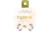 Farma Bijoux Υποαλλεργικά Σκουλαρίκια Κρίκοι Ασημί Ανάγλυφοι 12mm