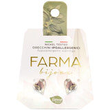 Farma Bijoux σκουλαρίκια καρδιά με ανοιχτό κρύσταλλο υποαλλεργικά