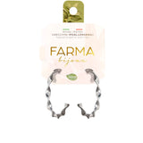 Farma Bijoux Υποαλλεργικά Σκουλαρίκια Κρίκοι Ασημί Σπιράλ 30mm