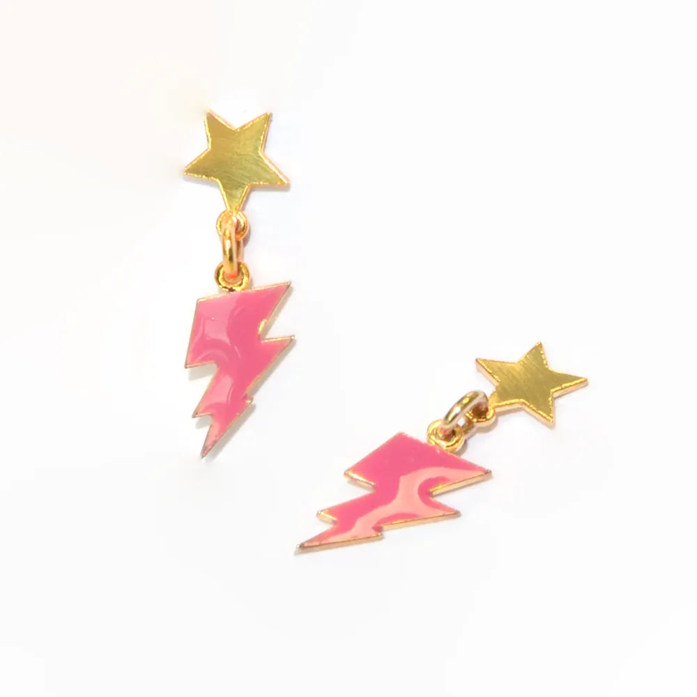 Σκουλαρίκια Farma for Kids Αστραπή & Αστεράκι – Μπροστινή Όψη