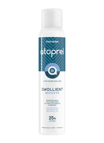 Frezyderm Atoprel Emollient Mousse - Ενυδατική mousse για ατοπική δερματίτιδα και ευαίσθητο δέρμα