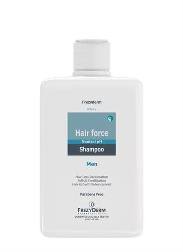 Frezyderm Hair Force Shampoo Men - Ανδρικό σαμπουάν κατά της τριχόπτωσης με ουδέτερο pH και ενίσχυση της τρίχας
