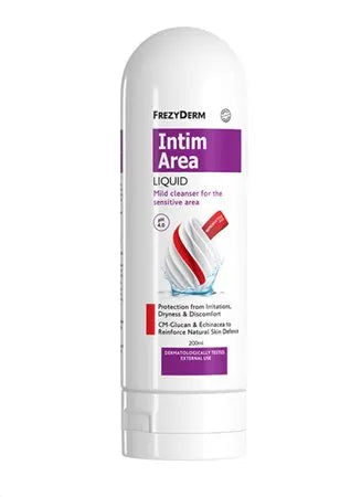 Frezyderm Intim Area Liquid - Ήπιο καθαριστικό υγρό για την ευαίσθητη περιοχή με δράση κατά των ερεθισμών