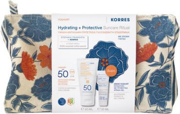 Korres Γιαούρτι Αντηλιακή Κρέμα Προσώπου με Χρώμα SPF50 50ml & Δώρο Greek Yoghurt Nourishing Probiotic Gel-Cream 20ml