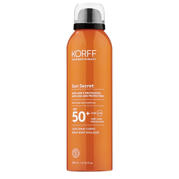 Korff Sun Secret Spray Αντηλιακή Γαλάκτωμα Σώματος SPF50+ 200ml