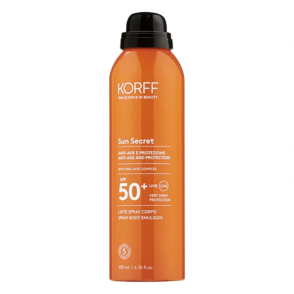 Korff Sun Secret Spray Αντηλιακή Γαλάκτωμα Σώματος SPF50+ 200ml