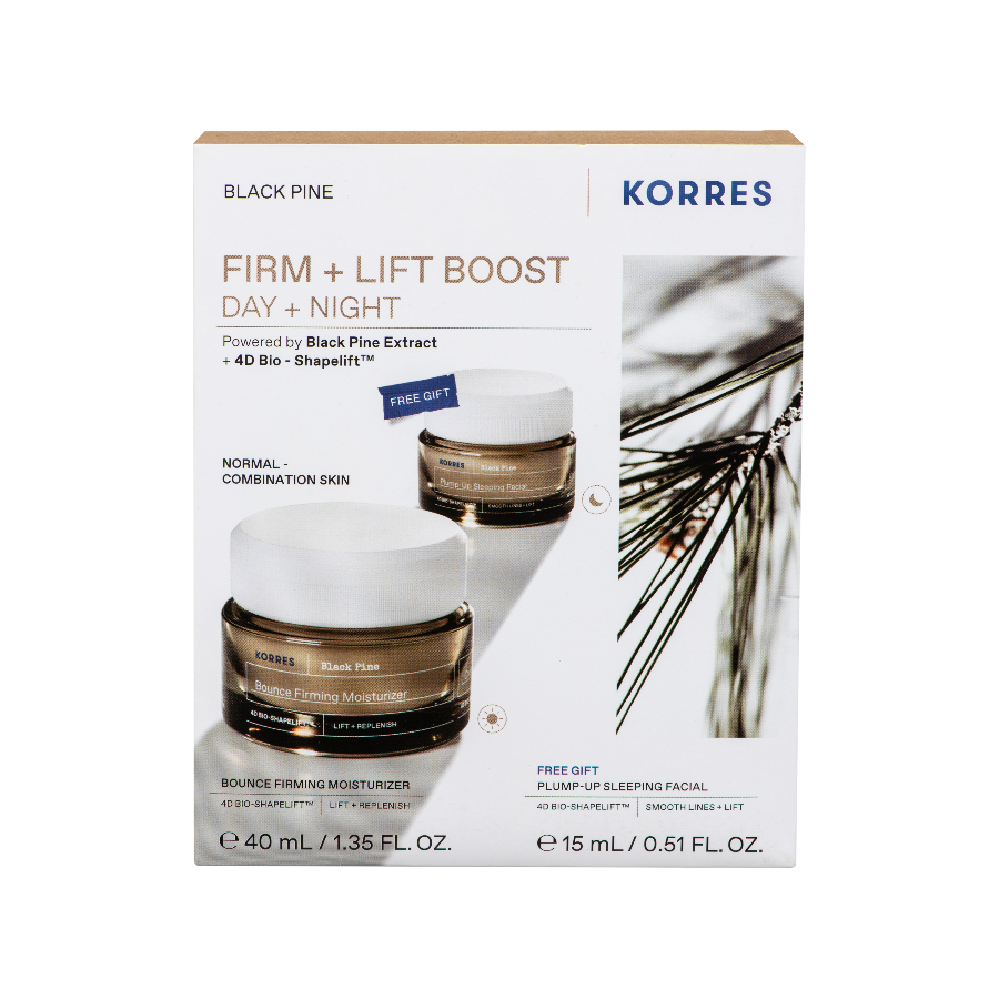 Korres Black Pine Σετ Δώρου Firm + Lift Boost Ημέρας & Νύχτας