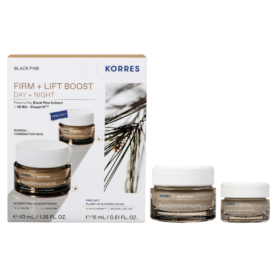 Korres Black Pine Σετ Δώρου Firm + Lift Boost Ημέρας & Νύχτας