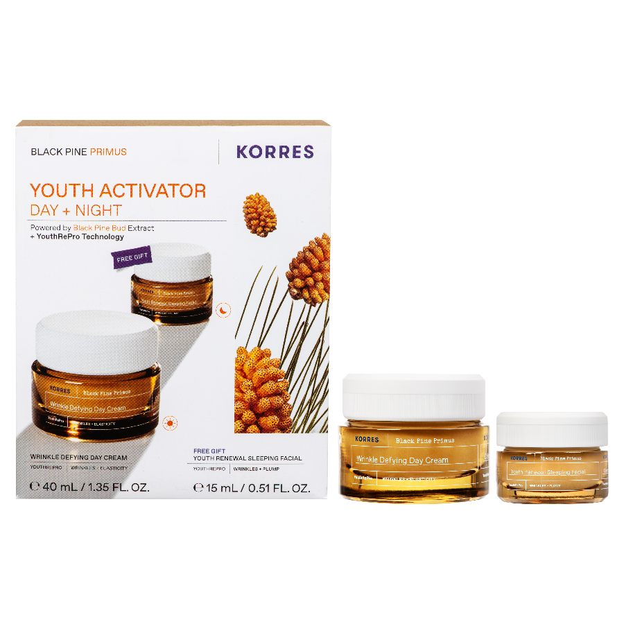 Korres Black Pine Primus Youth Activator Gift Set Day + Night
