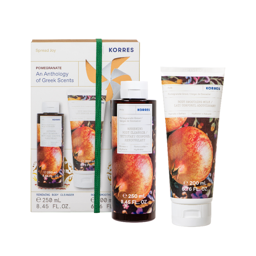 Korres Pomegranate Gift Set Body Cleanser & Body Milk
