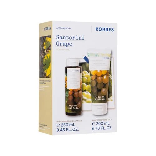 Korres Santorini Grape Body Ritual – Αναζωογονητικό Σετ Περιποίησης Σώματος