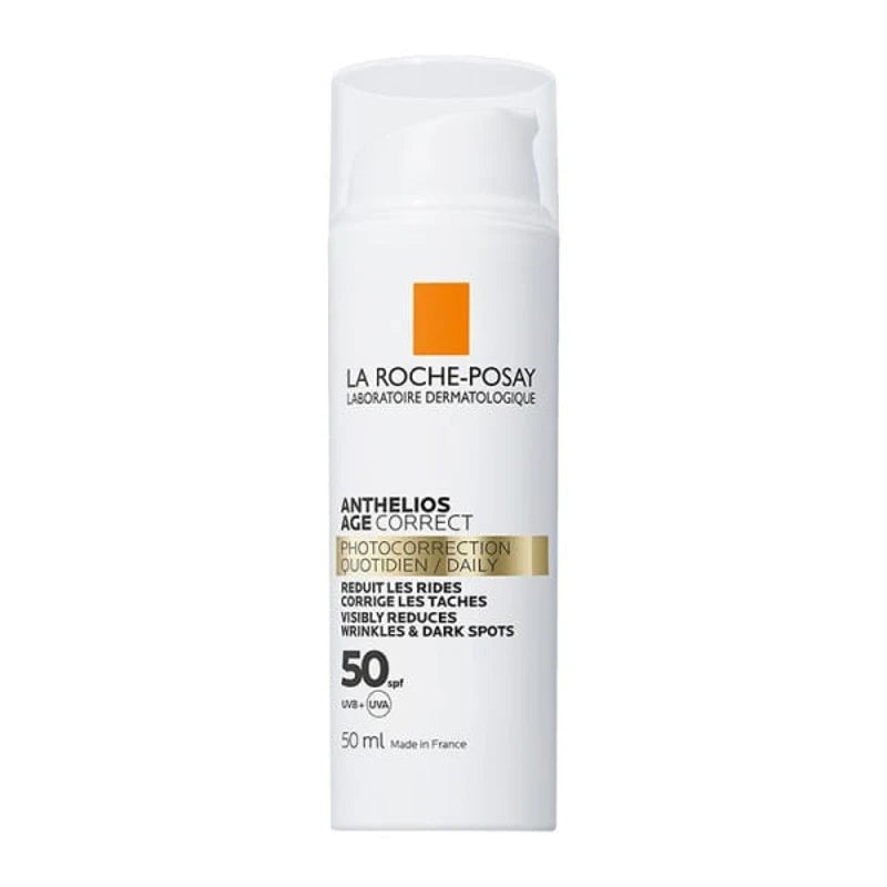La Roche-Posay Anthelios Age Correct SPF50 50ml – Αντηλιακή Κρέμα για Αντιγήρανση και Διόρθωση Κηλίδων