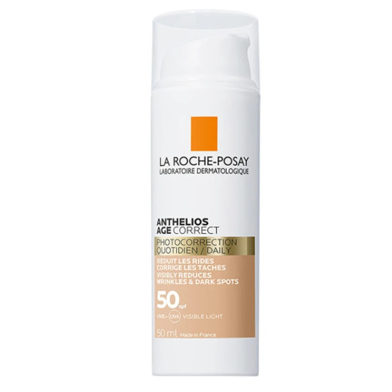 La Roche-Posay Anthelios Age Correct Tinted SPF50 50ml – Αντηλιακή Κρέμα με Χρώμα για Αντιγήρανση & Κηλίδες