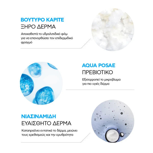 La Roche Posay Lipikar Syndet AP+ – Συστατικά βούτυρο καριτέ, προβιοτικό, νιασιναμίδη