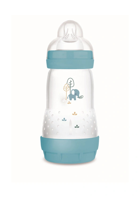 MAM Easy Start Anti-Colic Μπιμπερό 260ml Μπλε με Σχέδιο Ελεφαντάκι – Από 0 Μηνών