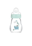 MAM Feel Good Γυάλινο Μπιμπερό 0+ Μηνών 170ml Μπλε (370SB)