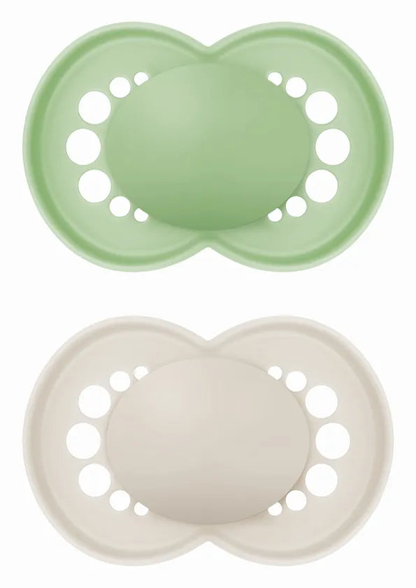 MAM Πιπίλες Μωρού Original Σιλικόνης 6-16 Μηνών Ουδέτερες Χρώματα