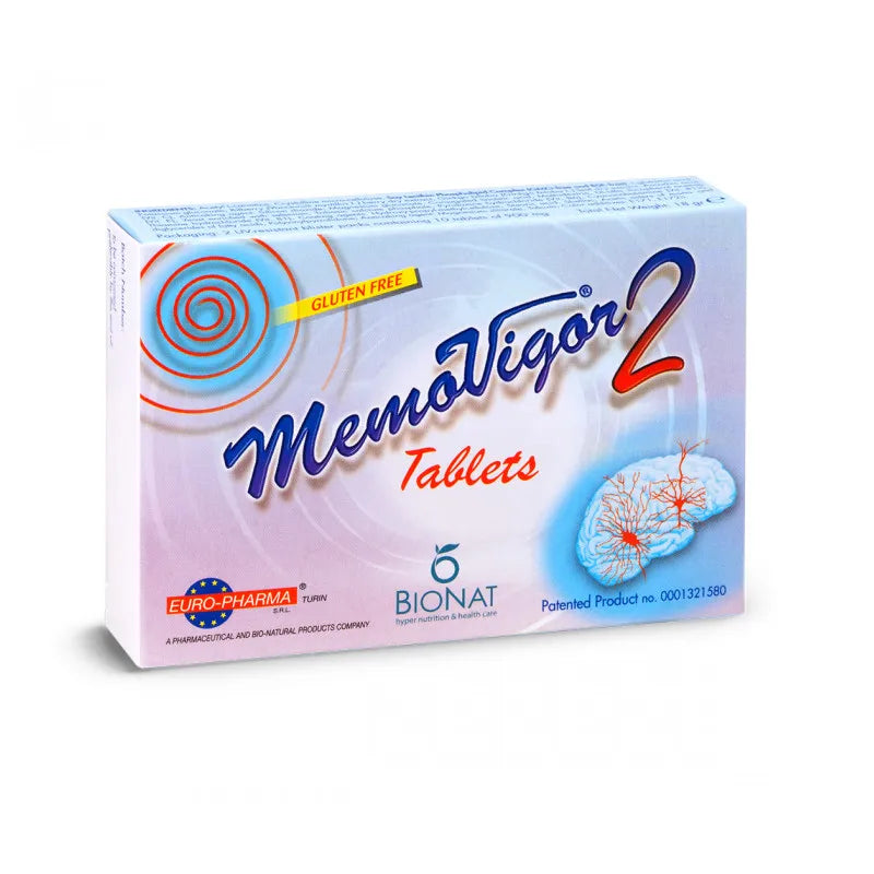 MemoVigor 2 Tablets για ενίσχυση μνήμης και πνευματικής απόδοσης